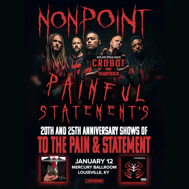 NONPOINT Drummer Hospitalized After Onstage Health Scare