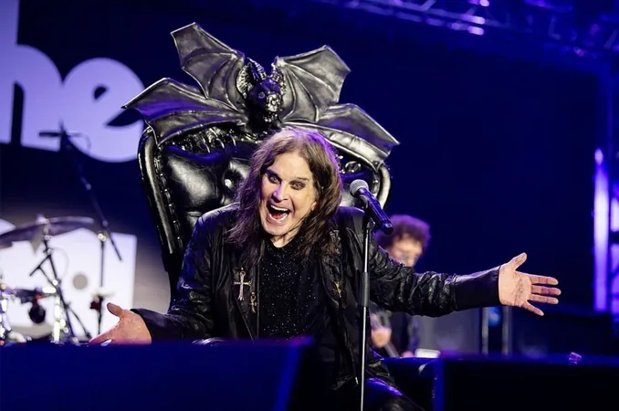Ozzy Osbourne during his final performance with Black Sabbath