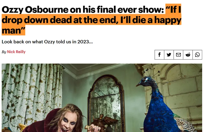Ozzy Osbourne Rolling Stone