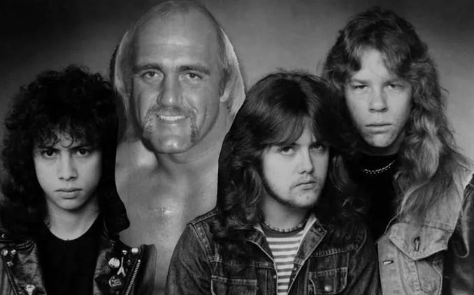 Hulk Hogan and Metallica | Megaforce Records via Wikimedia Commons & Bill Apter / Public domain via Wikimedia Commons