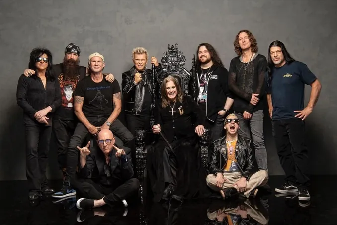 Ozzy and guests at his farewell show