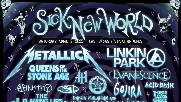 Sick New World 2025 Lineup Announced: Metallica, Linkin Park & More
