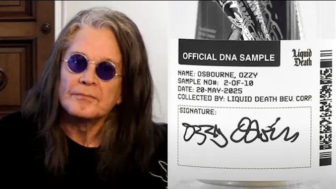OZZY OSBOURNE Jokes About DNA Sale With Liquid Death: 'Clone Me, You Bastards'